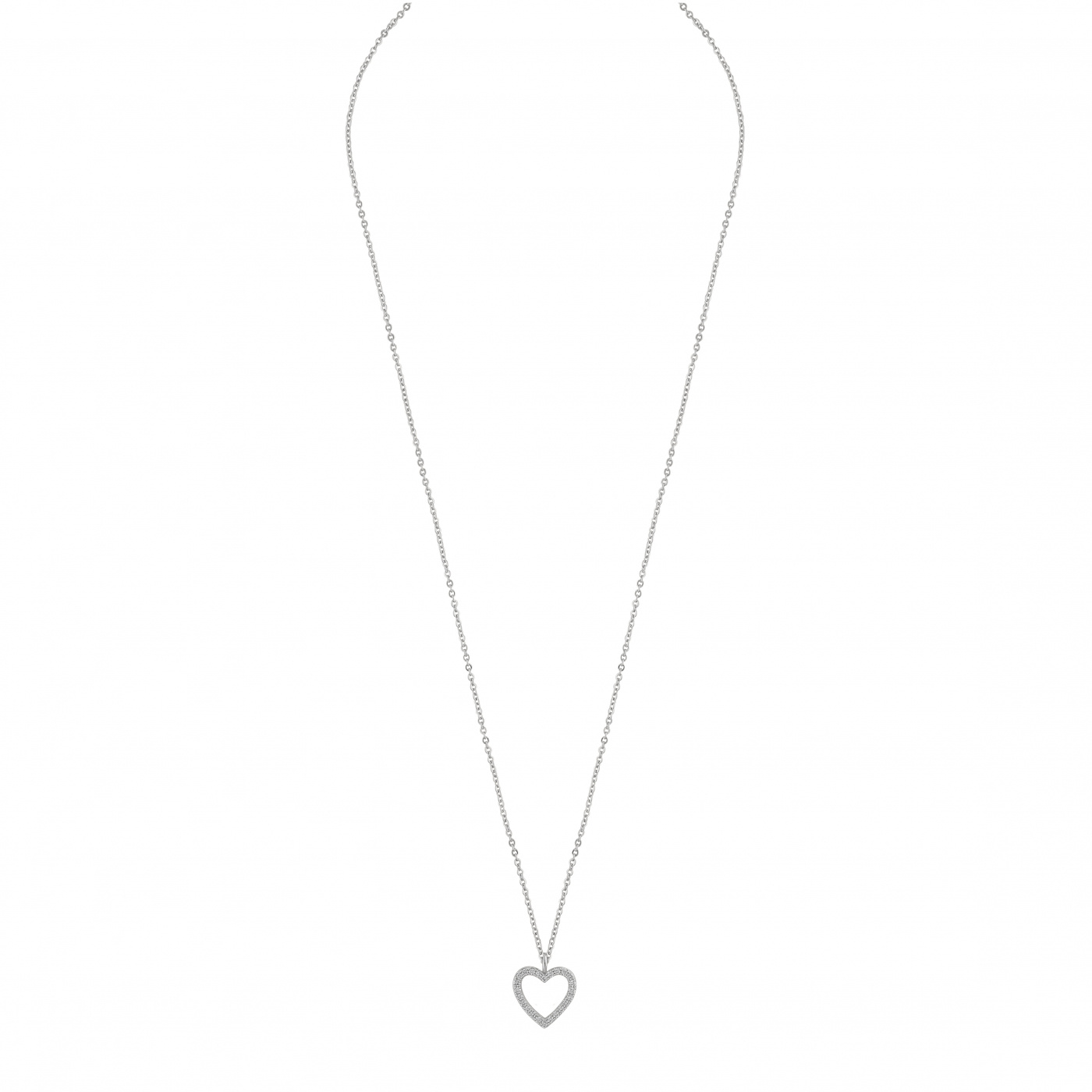 Valentina pendant Halskæde 42 Sølv