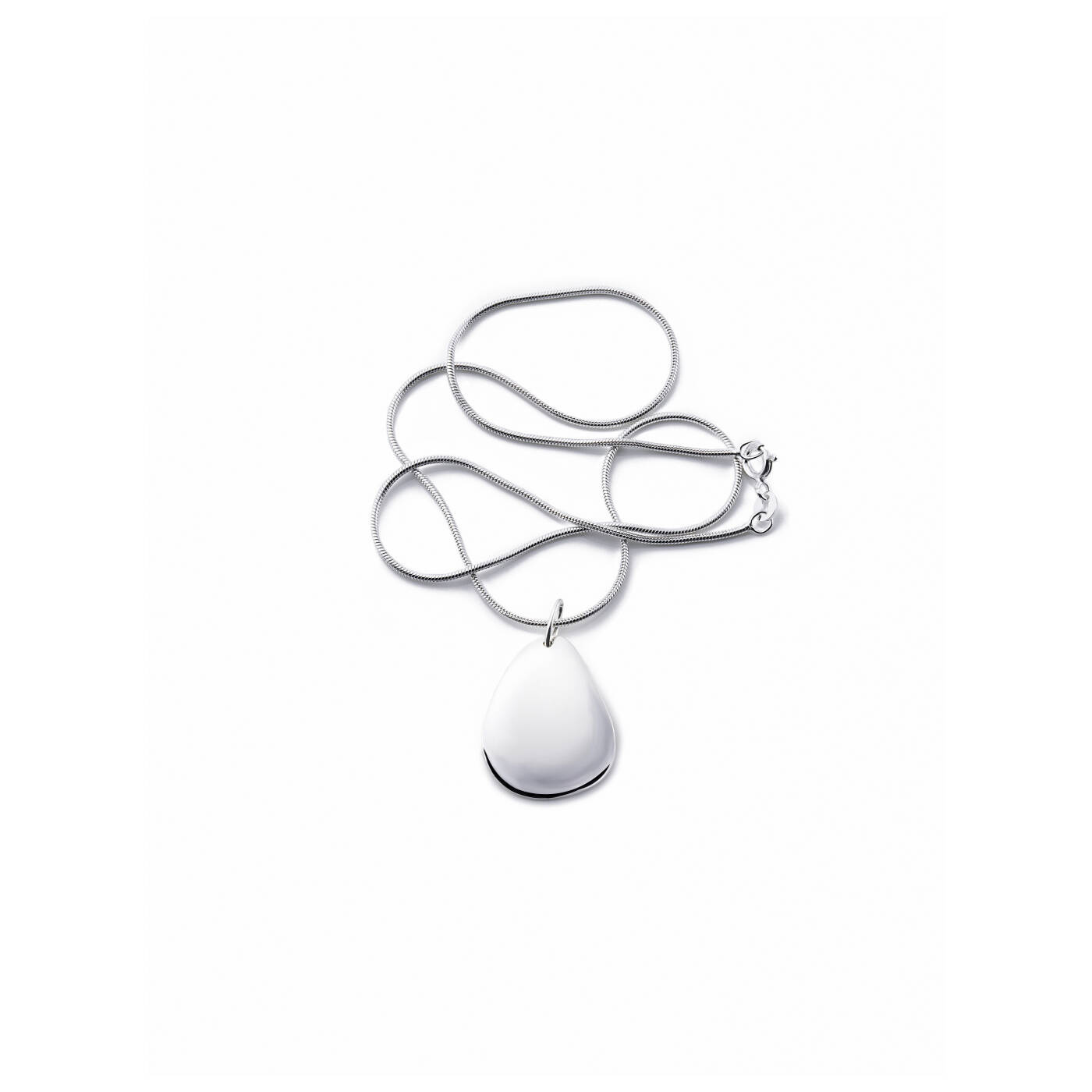 Little Rose Petal Vedhæng Sølv 45 cm