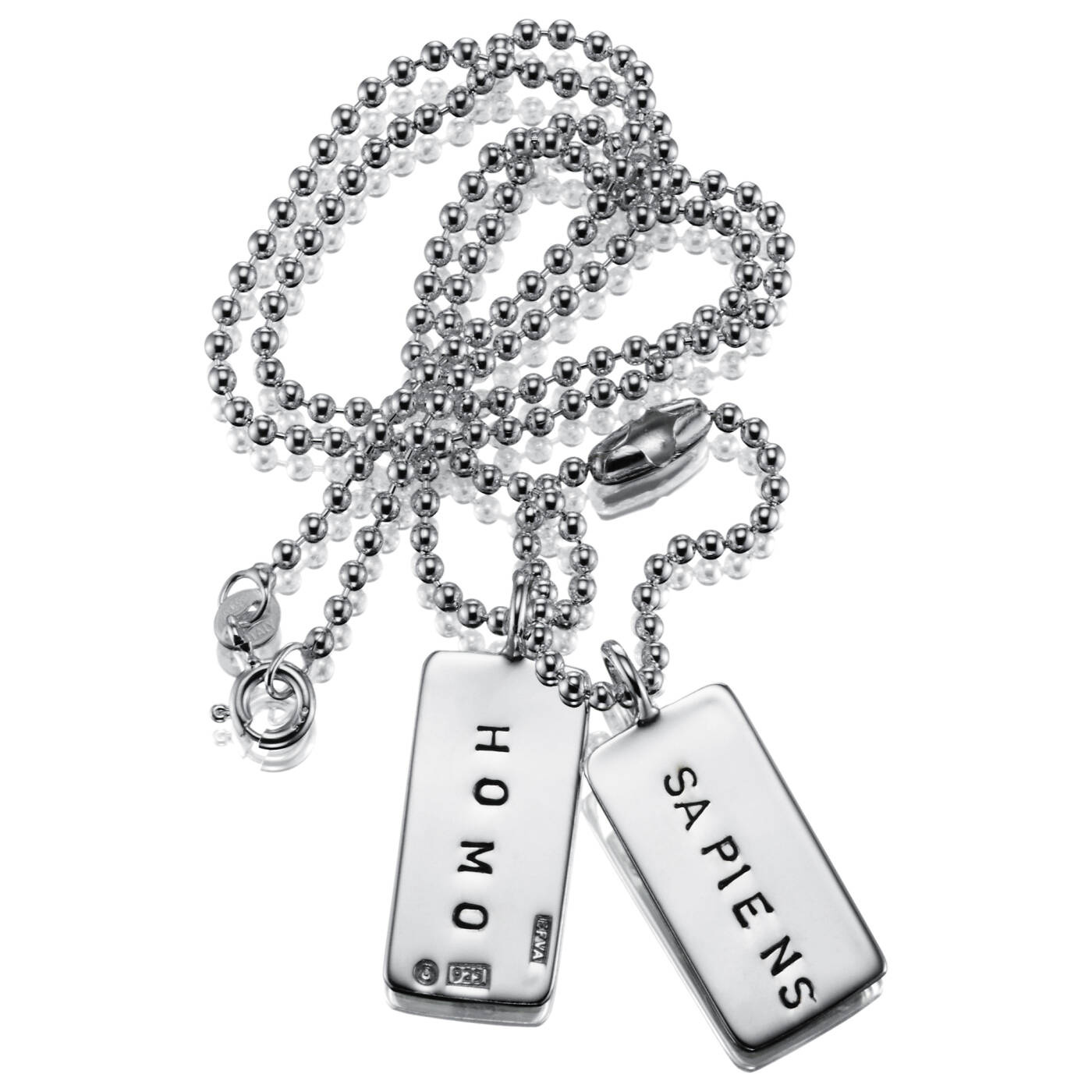 Homo Sapiens Tags Vedhæng Sølv