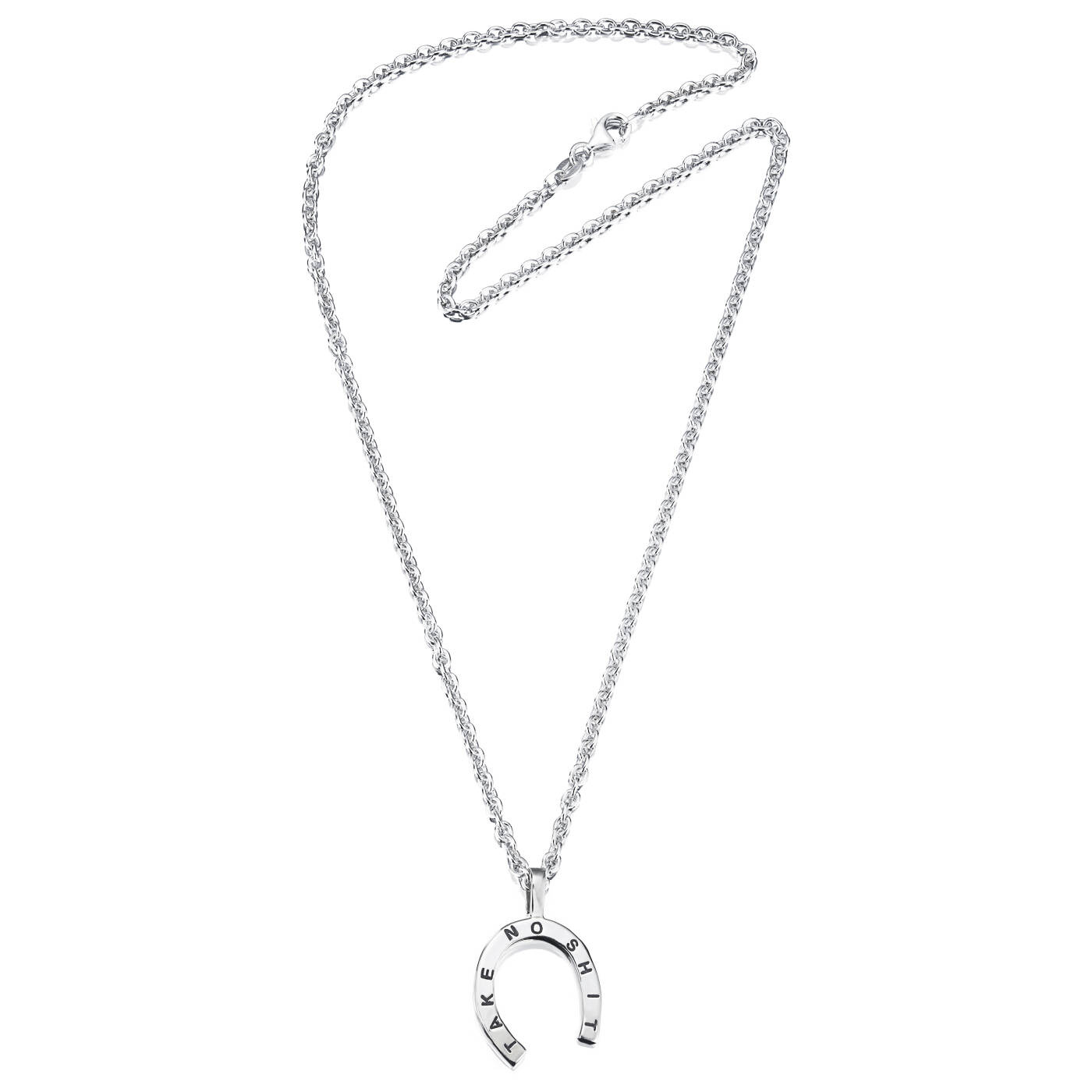 Take No Shit - Large Vedhæng Sølv