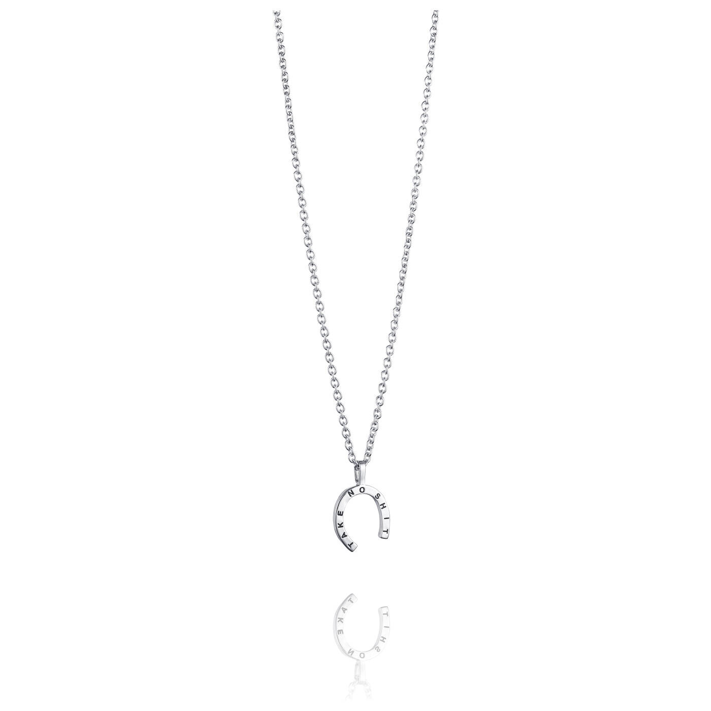 Take No Shit - Large Vedhæng Sølv