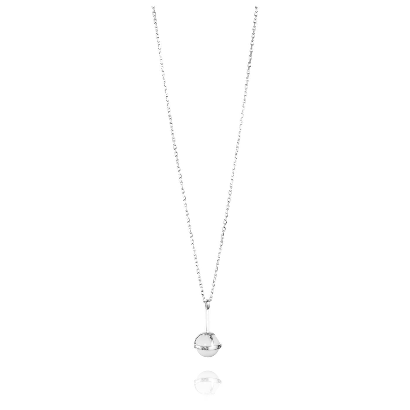 Amor Fati Globe - White Agate Vedhæng Sølv