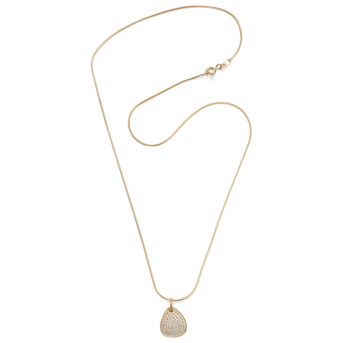 Little Rose Petal & Stars Vedhæng Guld