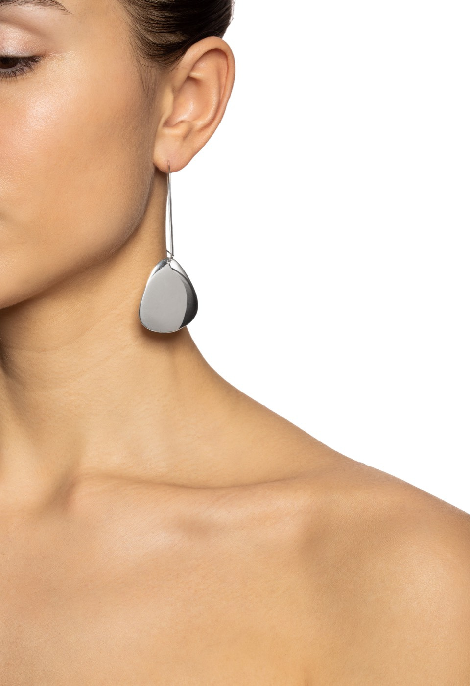 Rose Petal Ørering Sølv