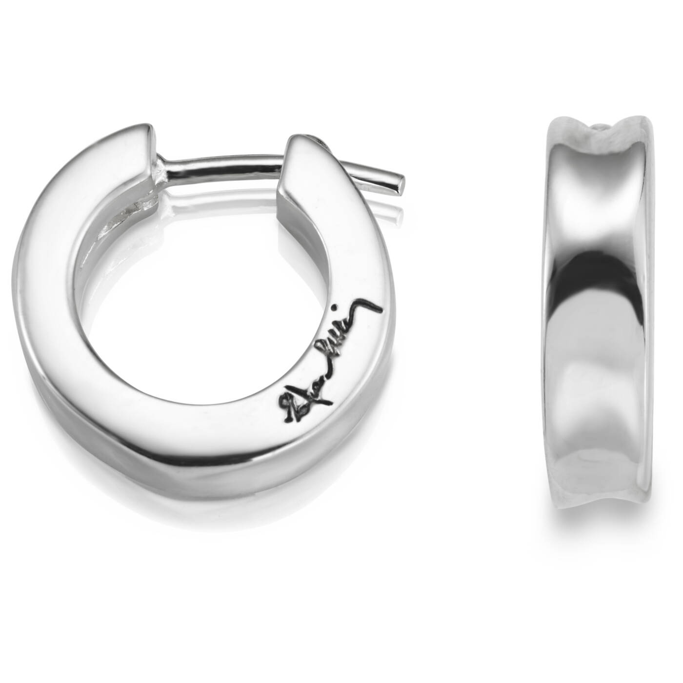 Little Moonwalk Hoops Ørering Sølv
