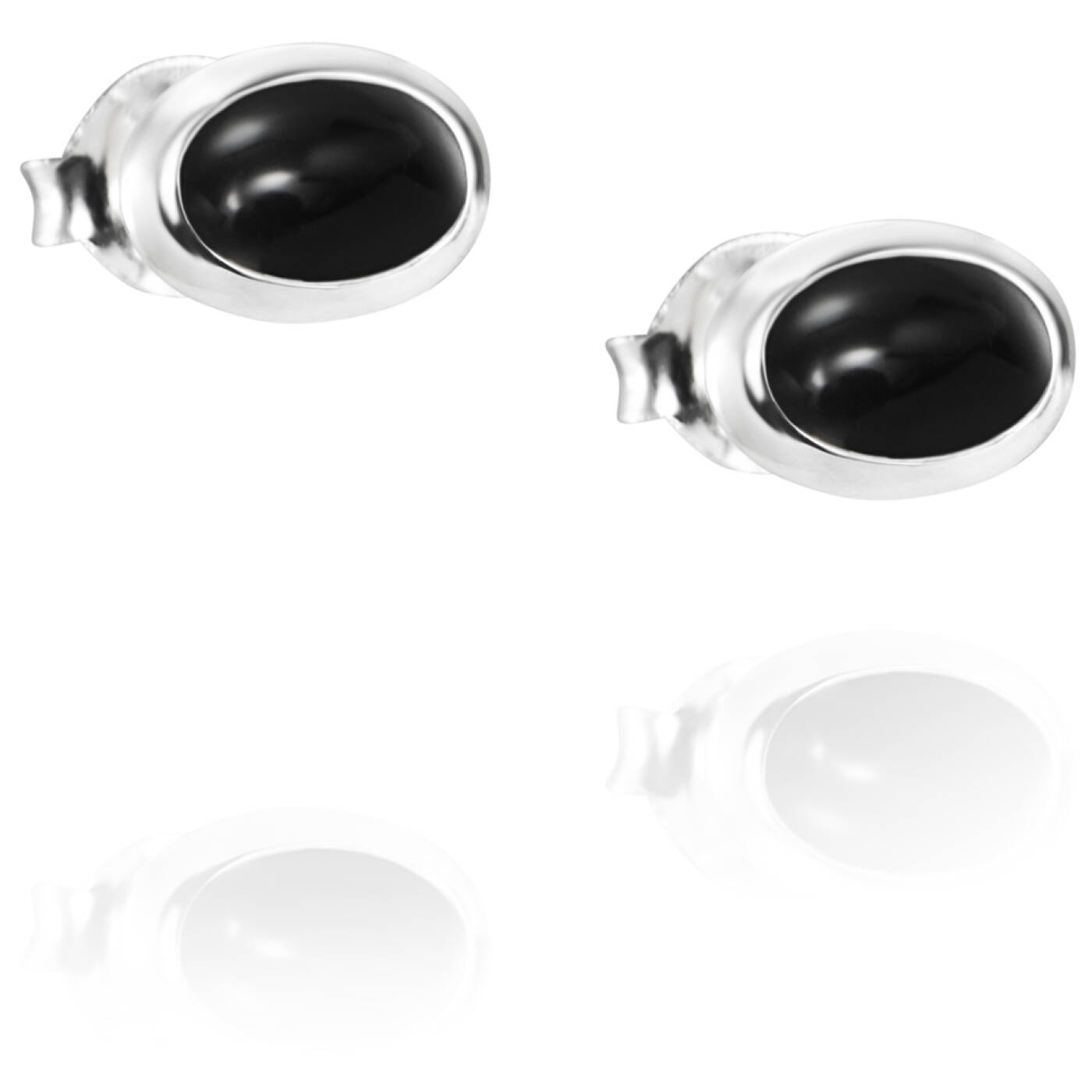 Love Bead Sølv - Onyx Ørering Sølv