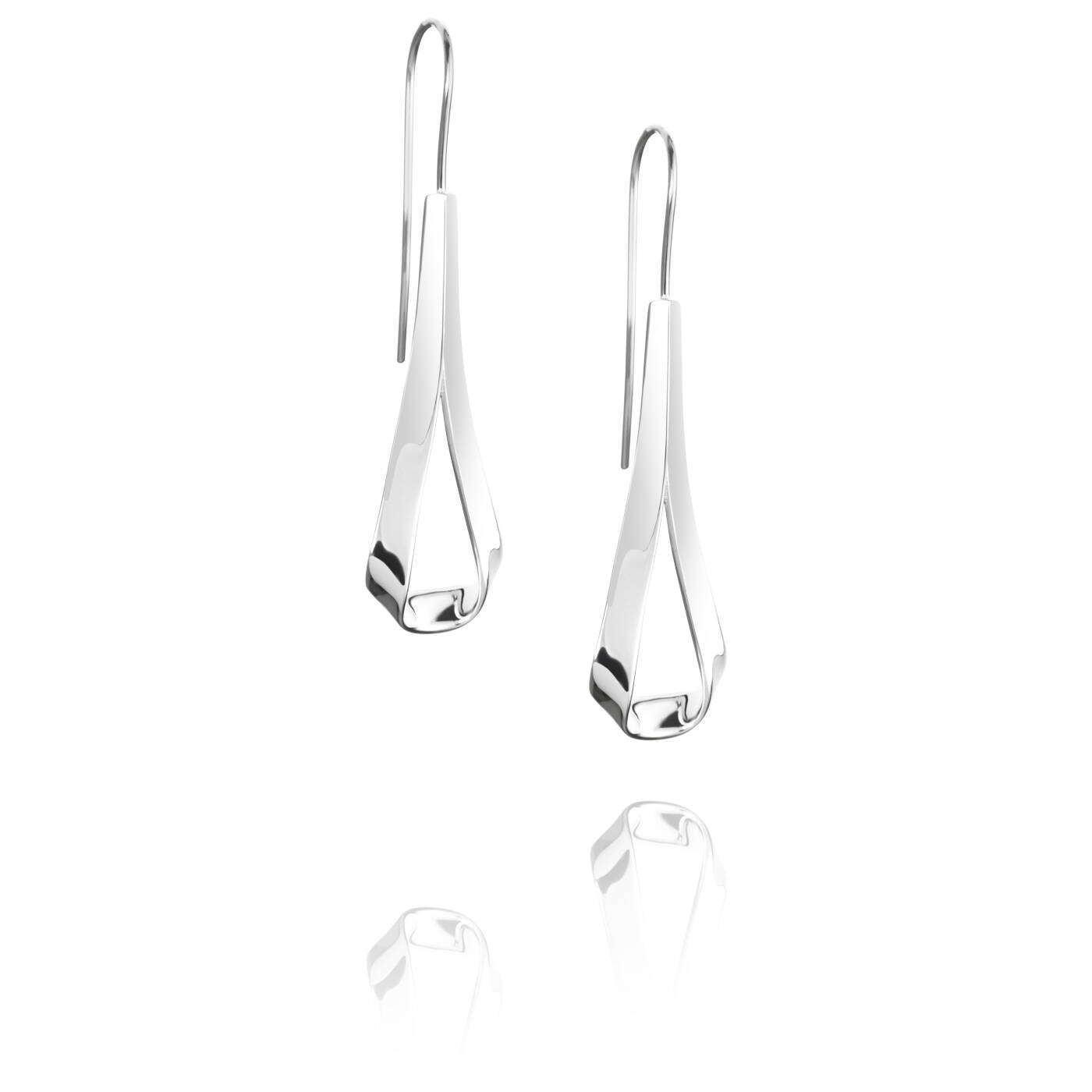 Folded Ørering Sølv