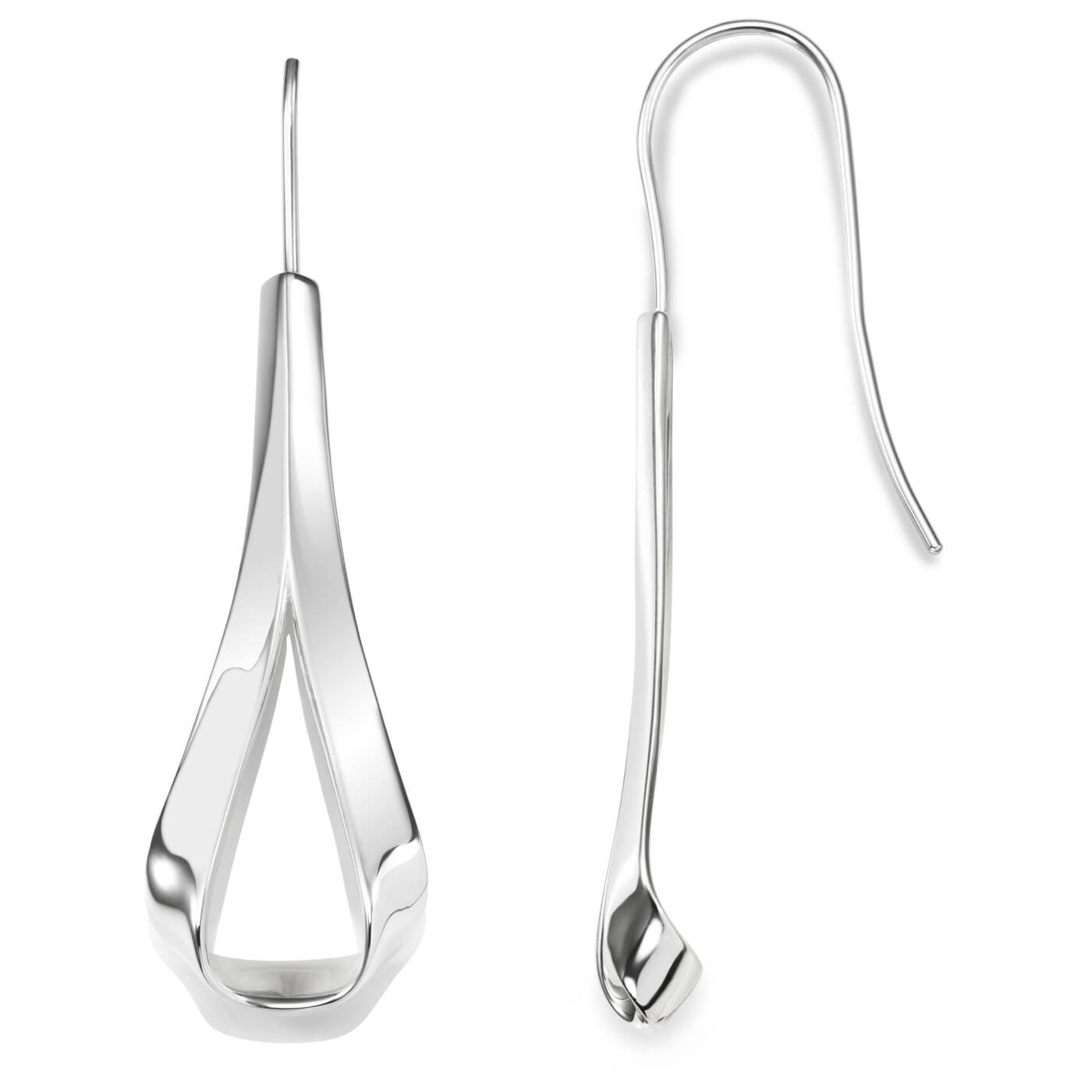 Folded Ørering Sølv