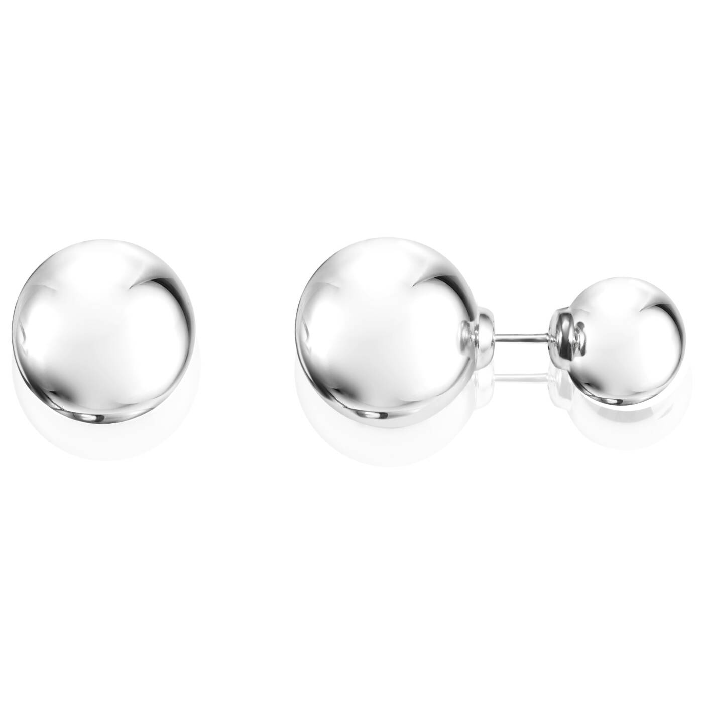 Balls Double Ørering Sølv