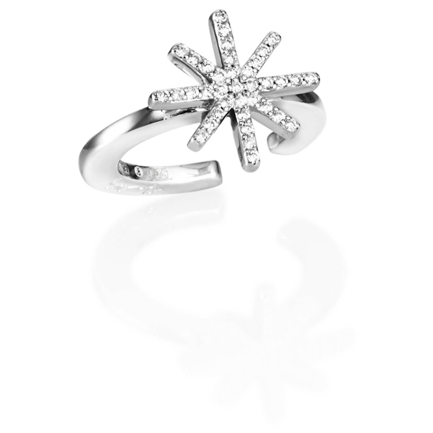 Beam & Stars Ørering Sølv