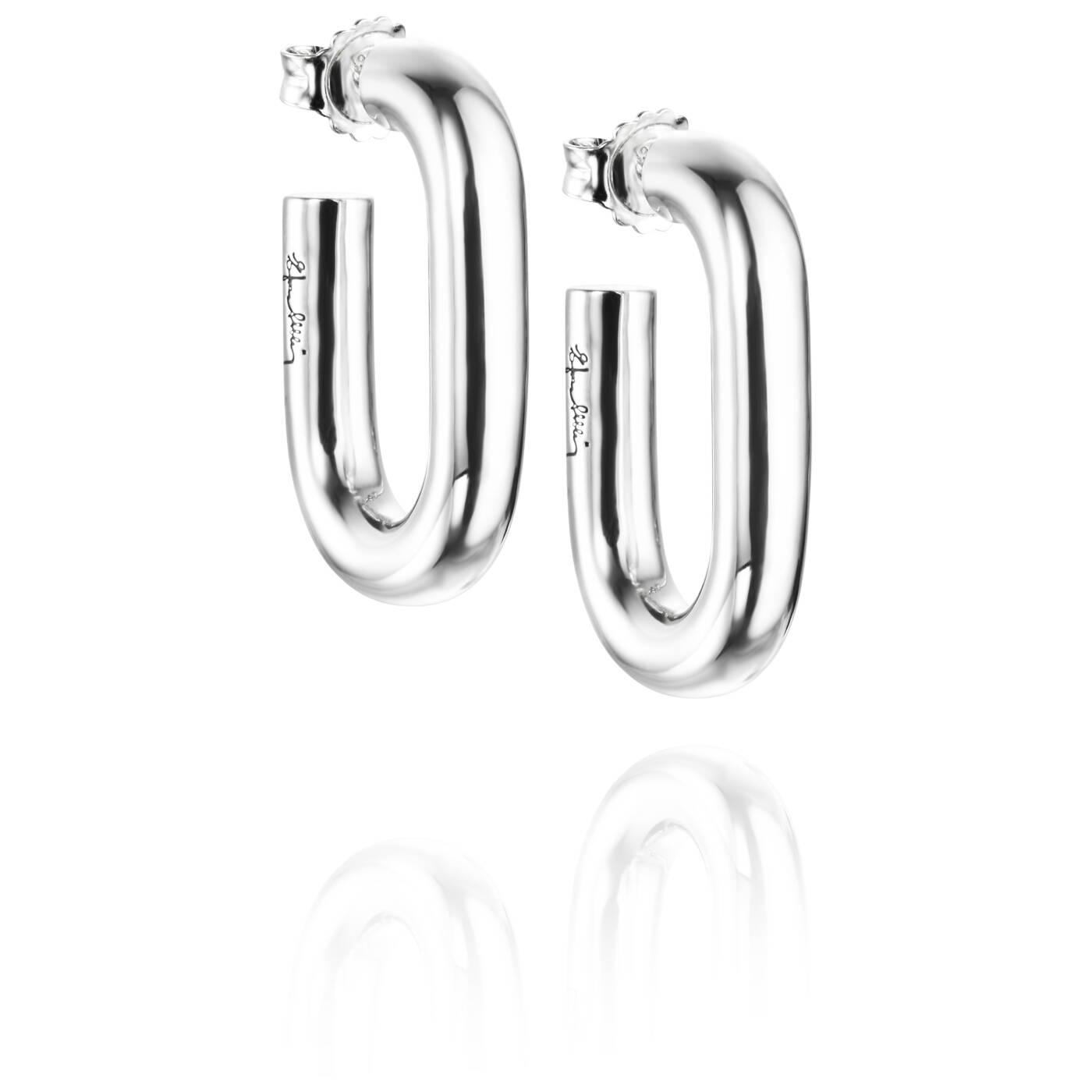 Chunky Hoops Ørering Sølv