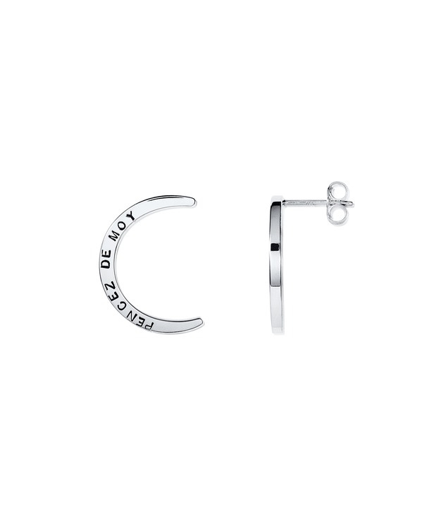 Pencez Moon Ørering Sølv