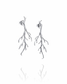 Roots Earrings Silver Roots Earrings Silver