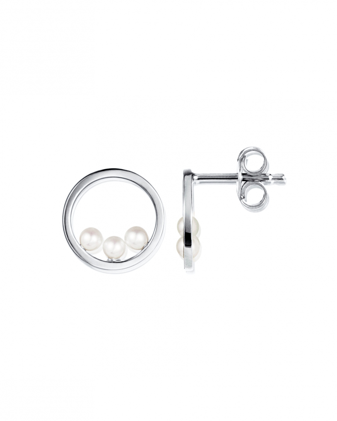 Little roller coaster Earrings Silver