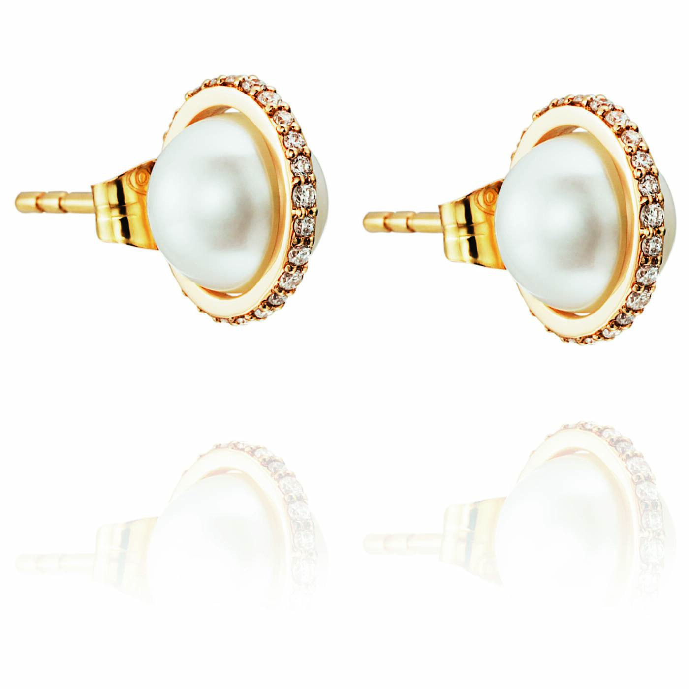 Day Pearl & Stars Ørering Guld