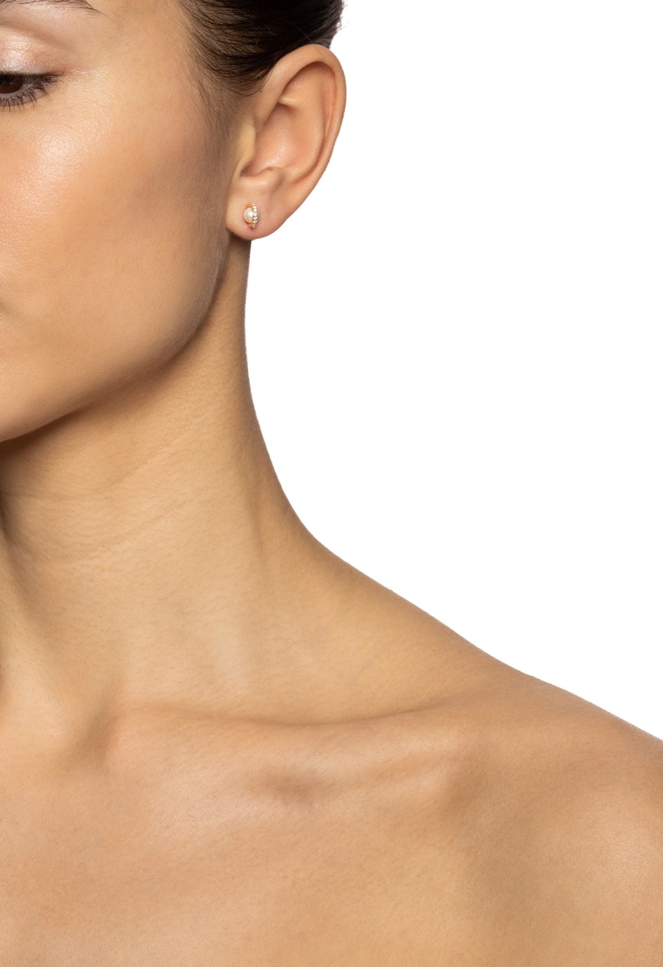 Little Day Pearl & Stars Ørering Guld