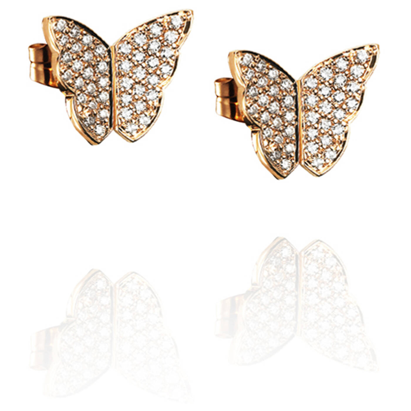 Little Miss Butterfly & Stars Ørering Guld