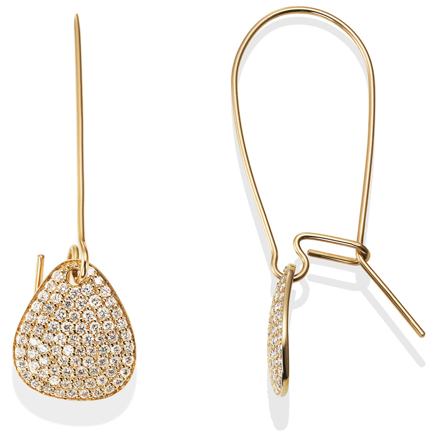 Little Rose Petal & Stars Ørering Guld