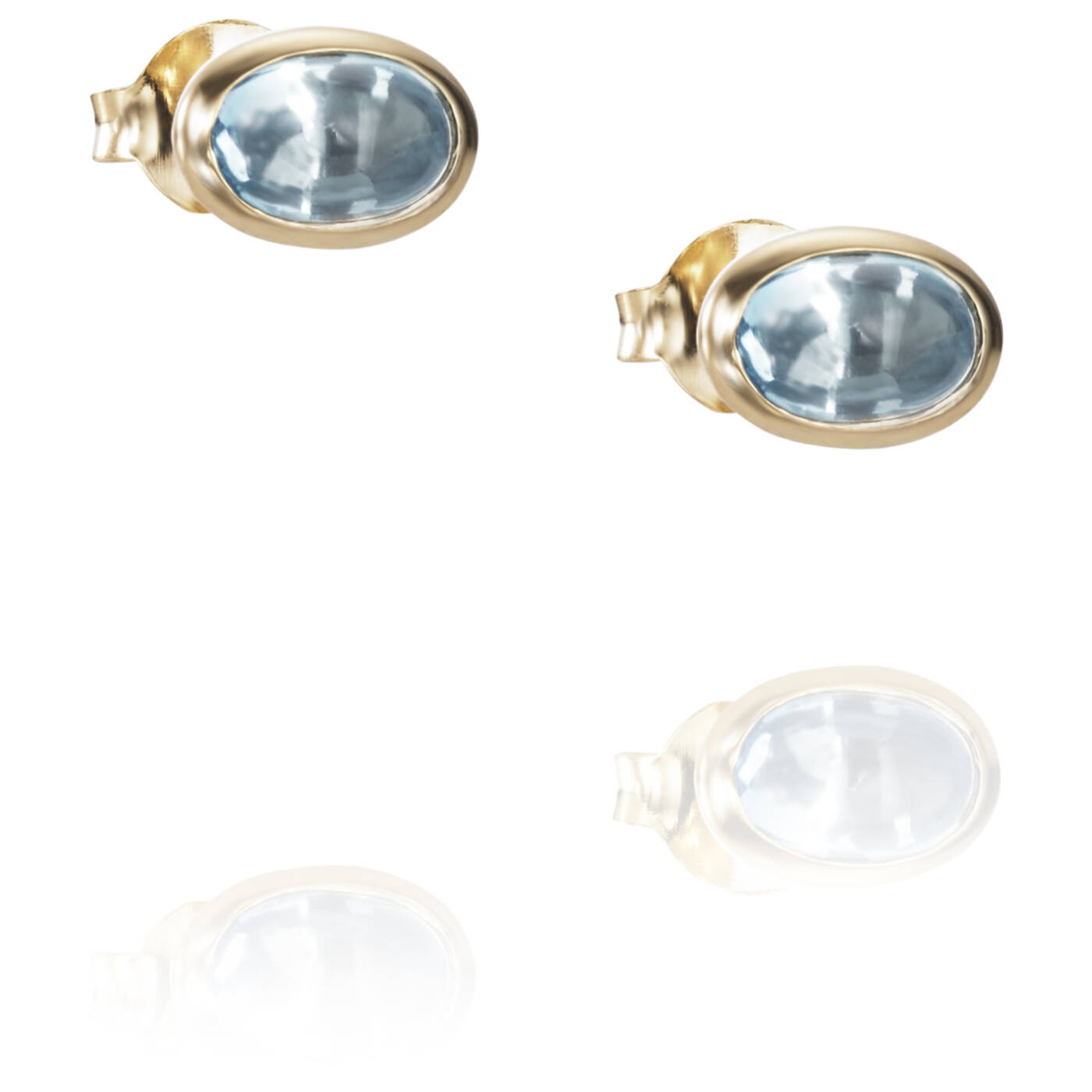 Love Bead - Topaz Ørering Guld