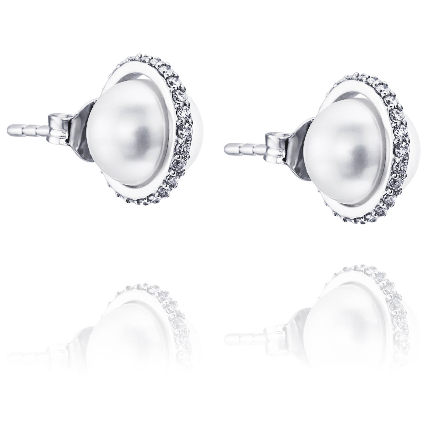 Day Pearl & Stars Ørering Hvidguld