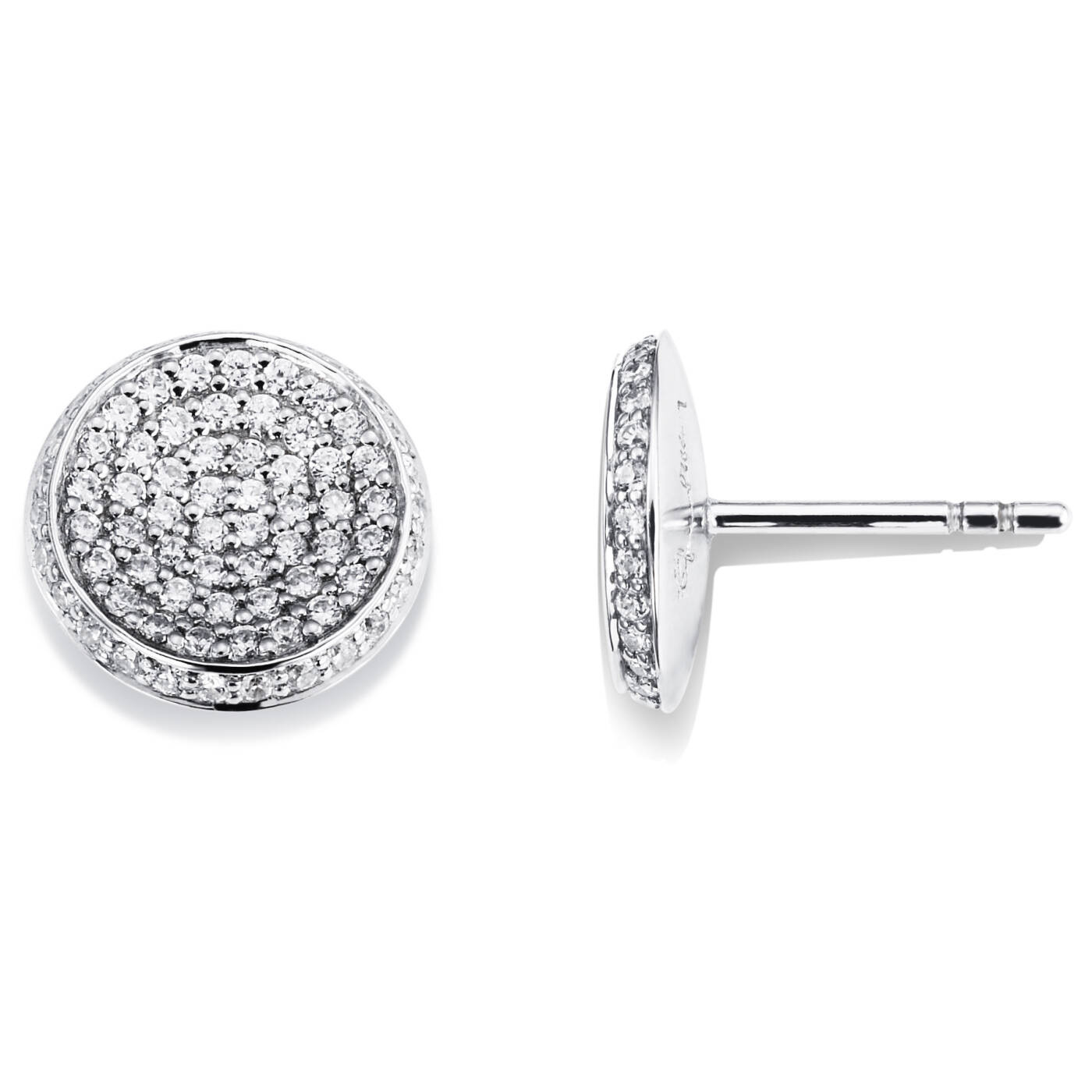 Love Bowl Ørering Hvidguld