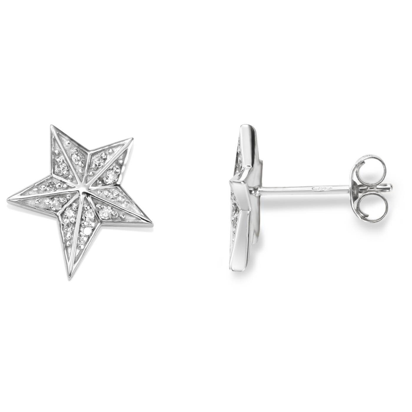 Catch A Falling Star & Stars Ørering Hvidguld