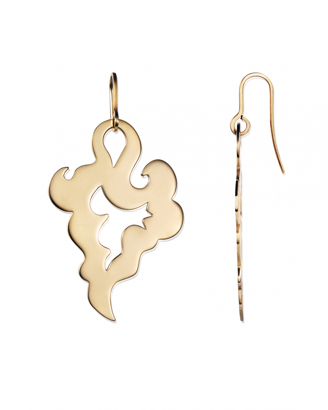 Genie Earrings Gold-plated Silver