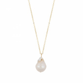 Florence pearl pendant Halskæde 45 Guld