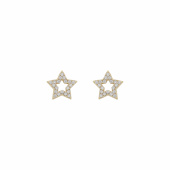 Wish small star ear Gold/clear-Onesize
