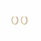 North ring ear 14mm Gold/clear-Onesize