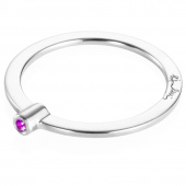 Micro Blink - Pink Sapphire Ring Sølv