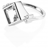 Shiny Memory - Crystal Quartz Ring Sølv
