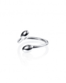 Love Bead Twin Ring Silver Love Bead Twin Ring Silver