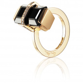 Bend Over - Onyx Ring Guld