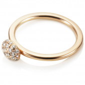Love Bead - Diamonds Ring Guld