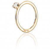 Love Bead Wedding 0.19 ct diamant Ring Guld