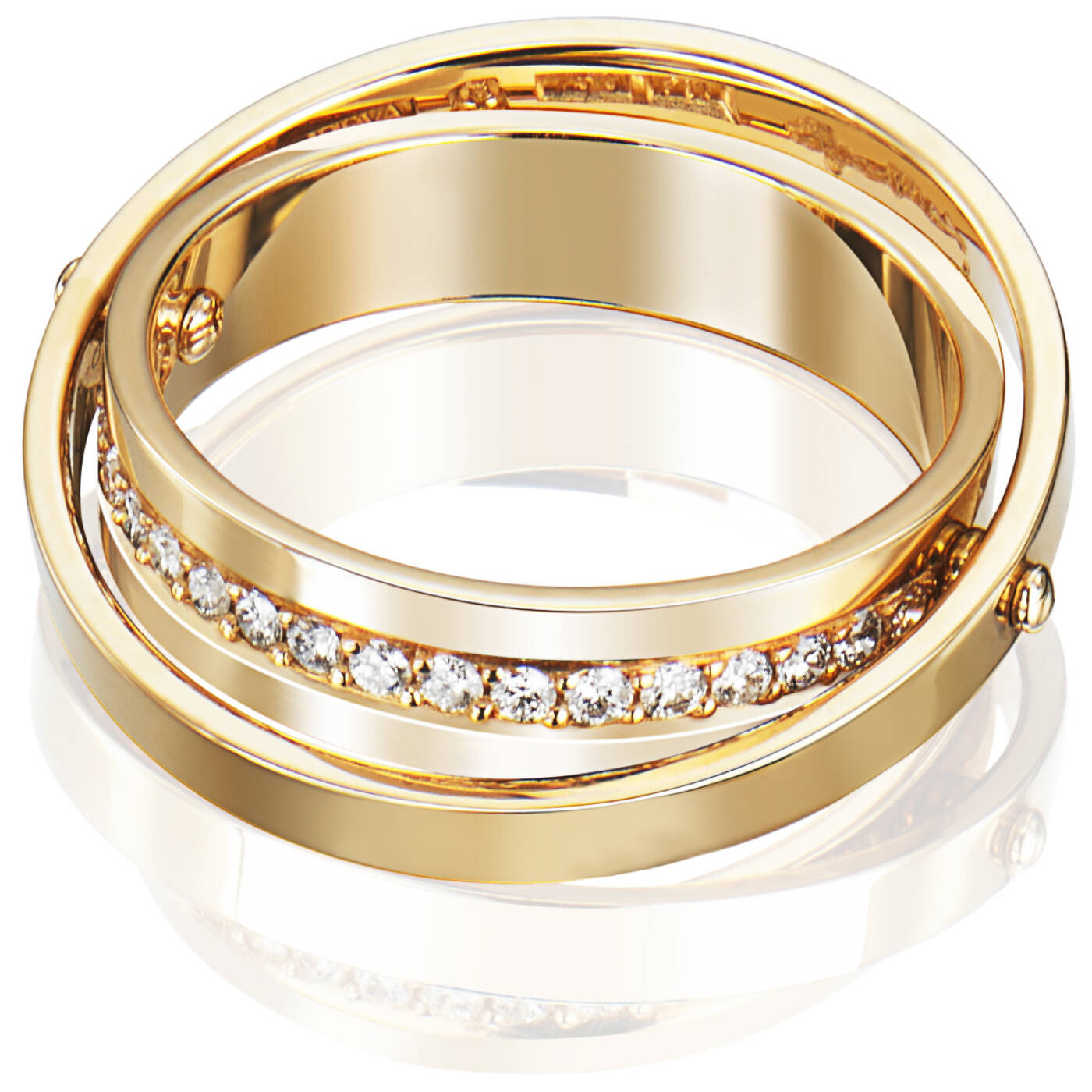 Two Of Us & Stars Ring Guld