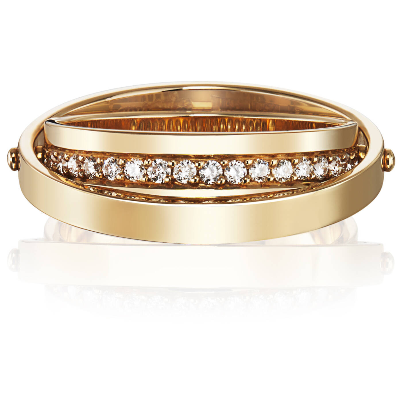 Two Of Us & Stars Ring Guld