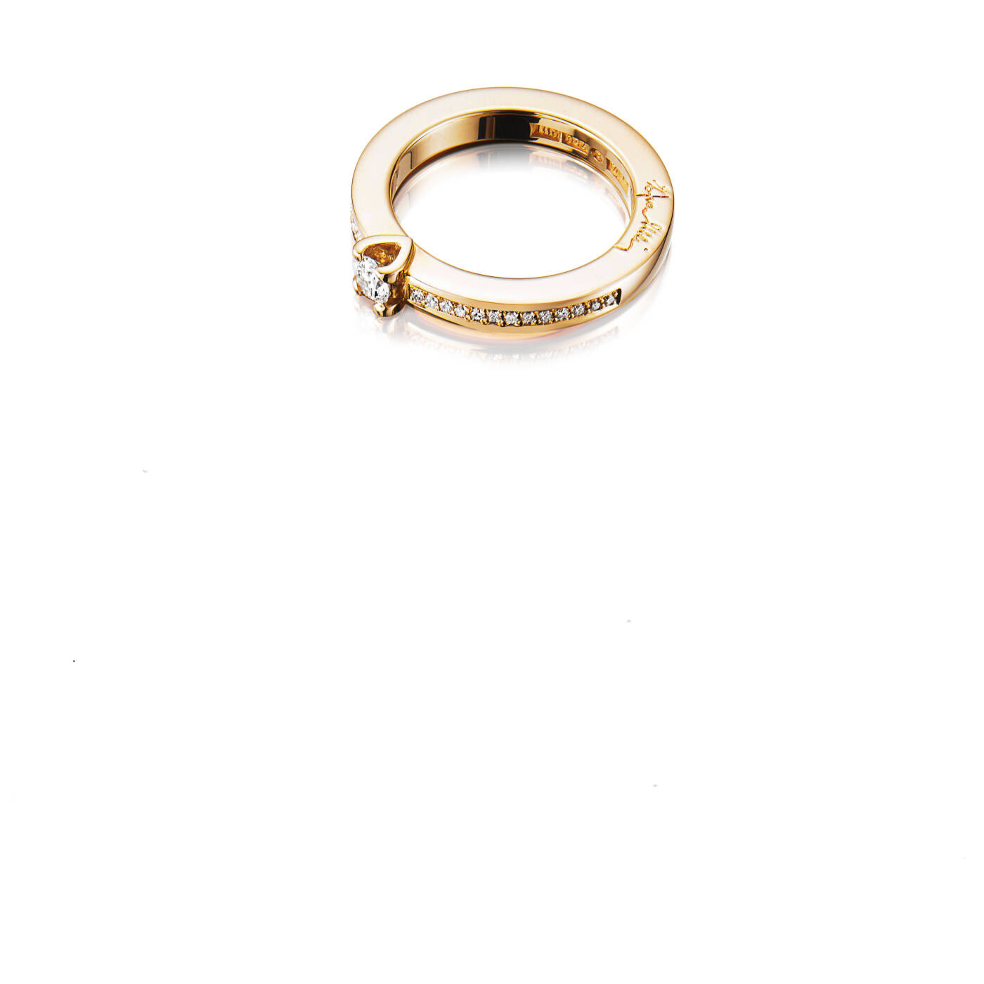 Heart To Heart 0.19 ct diamant Ring Guld
