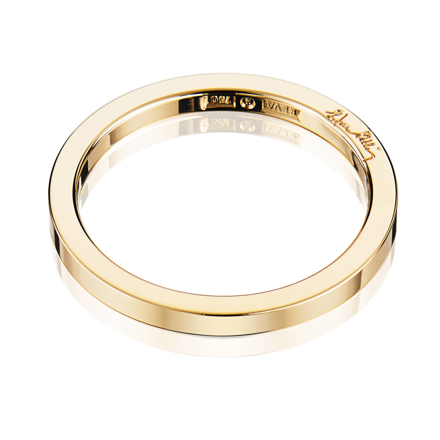 Plain & Signature Thin Ring Guld