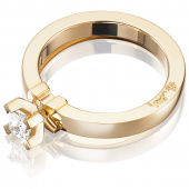 Dolce hvide Princess 0.30 ct diamant Ring Guld