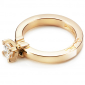 Dolce hvide Princess 0.40 ct diamant Ring Guld