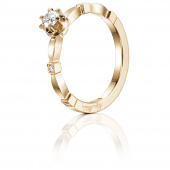 Forget Me Not Star Ring Guld