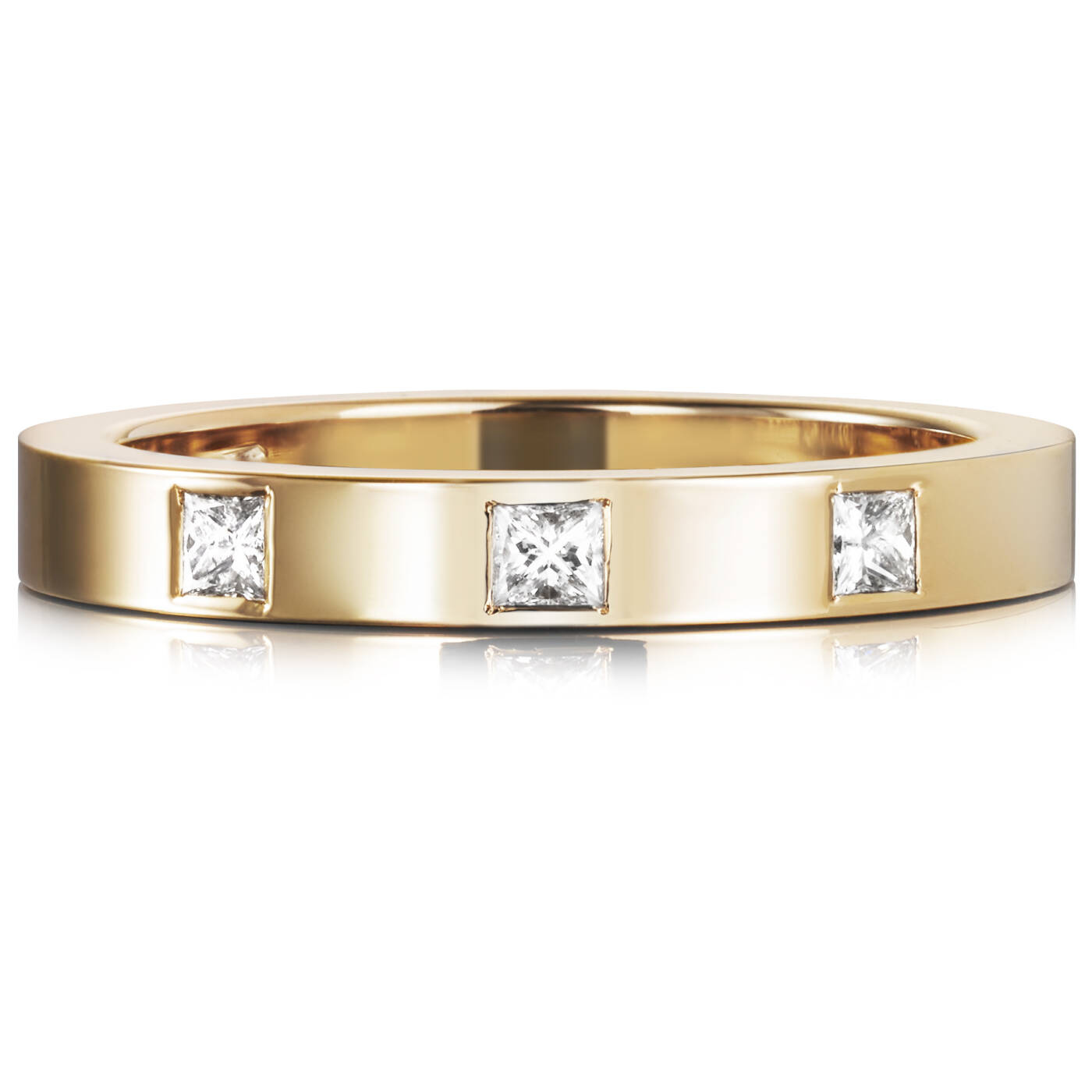 High & I Love You On Top Thin Ring Guld