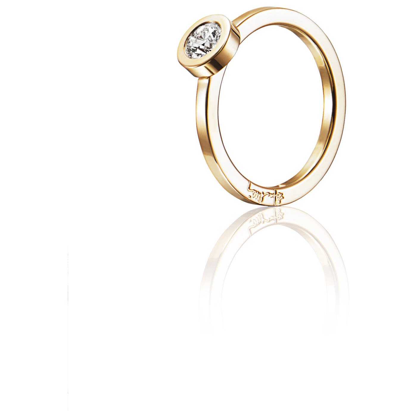 The Wedding Thin 0.40 ct diamant Ring Guld