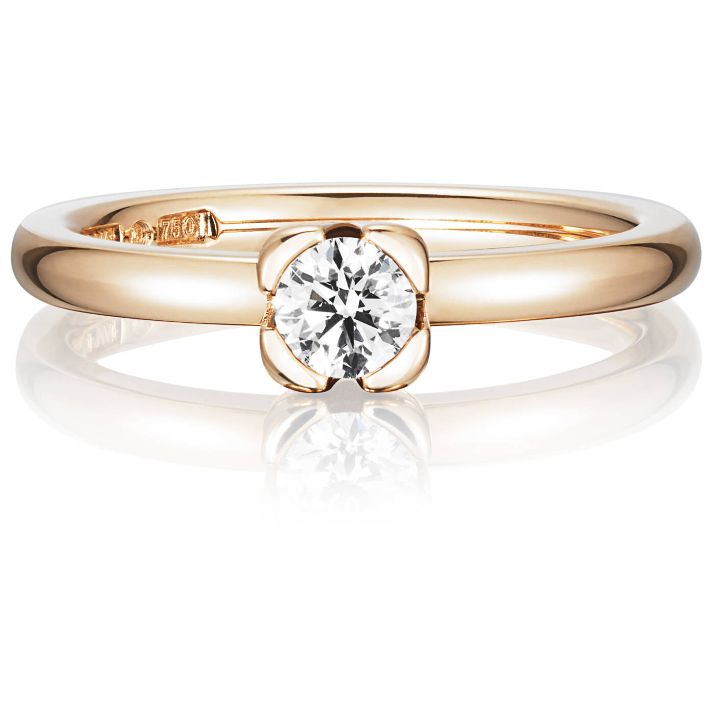 Love Bead Wedding 0.30 ct diamant Ring Guld