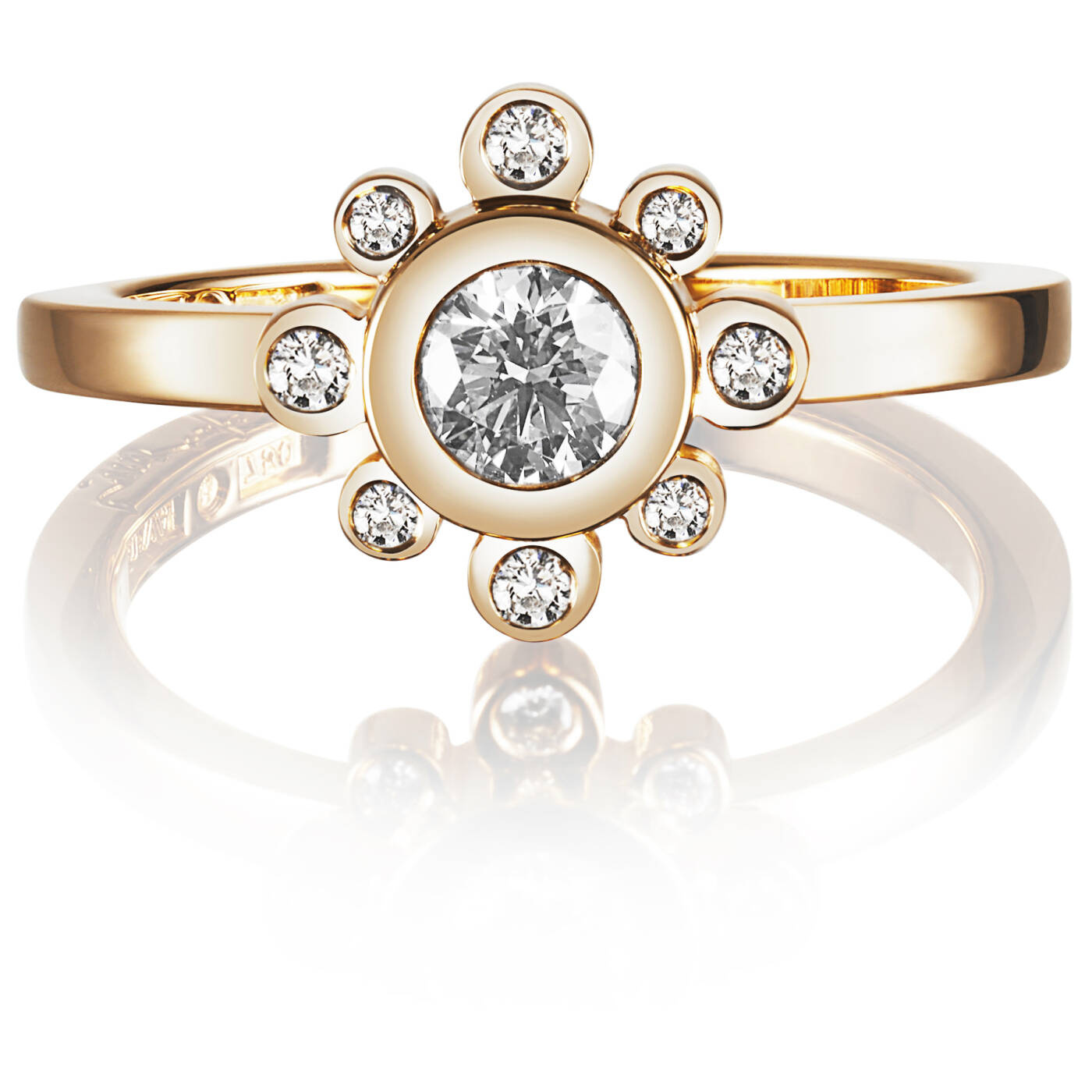 Sweet Hearts Crown 0.30 ct diamant Ring Guld