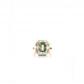 Little Magic Star - Green Quartz Ring Guld