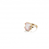 Little Magic Star - Rose Quartz Ring Guld