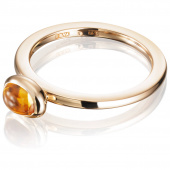Love Bead - Citrine Ring Guld